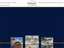 Tablet Screenshot of coblentzhomes.com